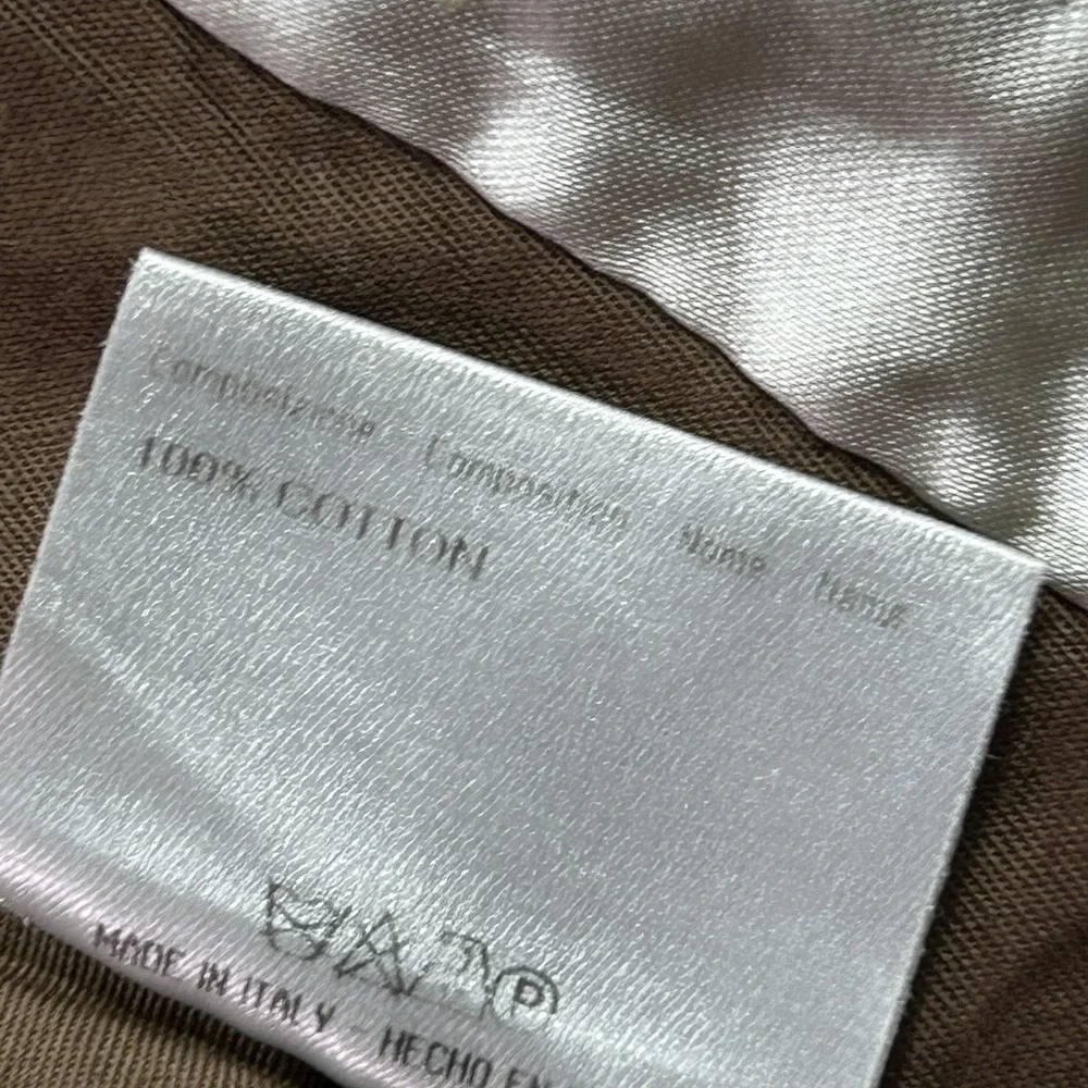 Brioni Pants Mens 40x28 Beige 100% Cotton Pleated Cuffed Dress Chino Italy